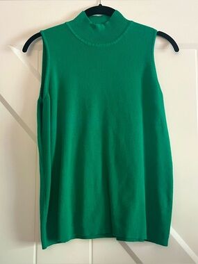 Green Mock Neck Tank